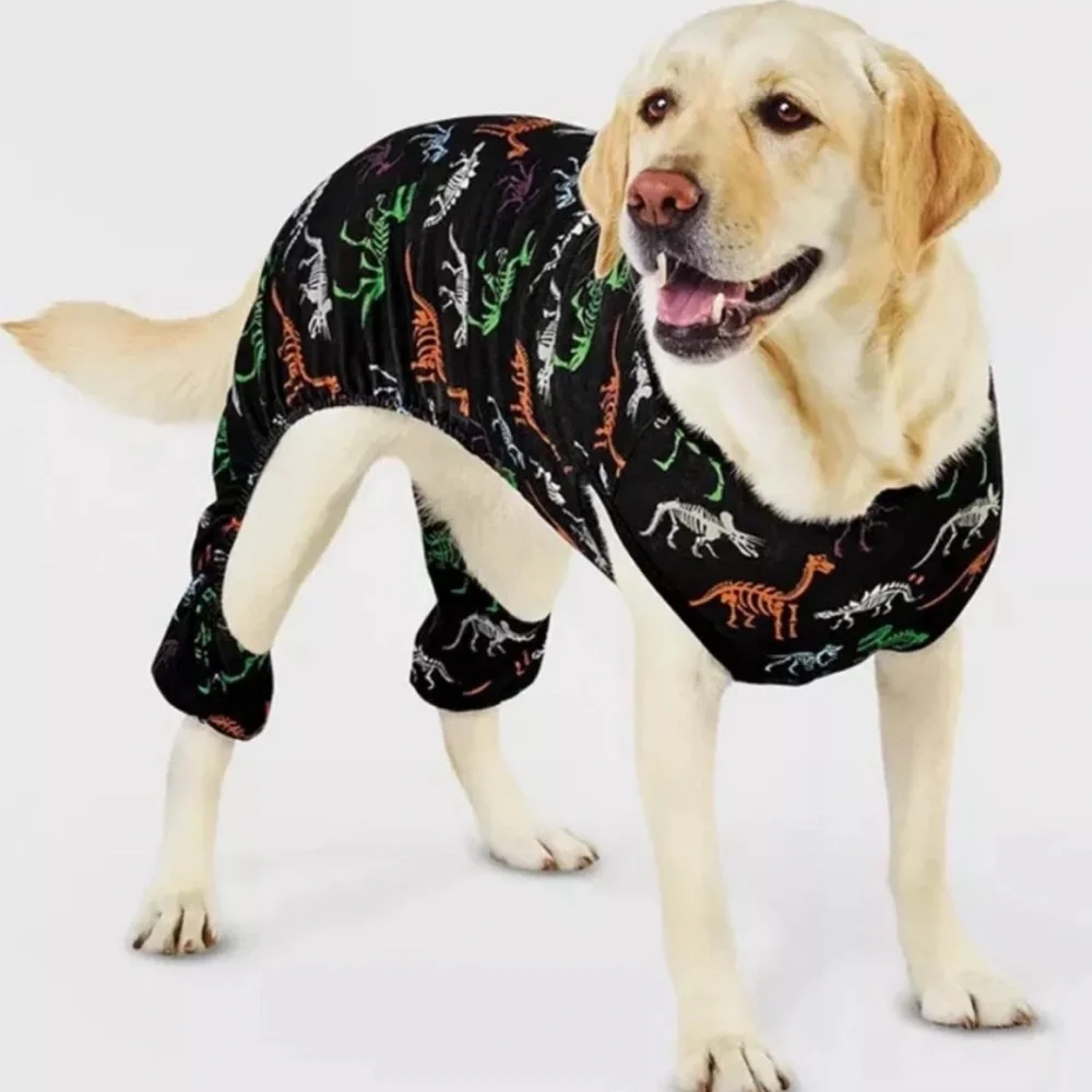 Hyde & EEK! Boutique Halloween Dino Dinosaur Skeleton Sleep Dog and Cat Pajamas